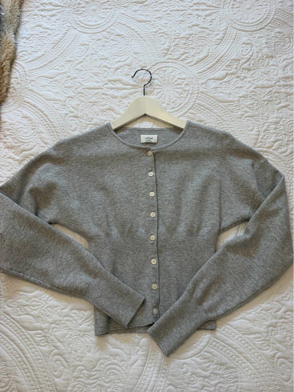 Wilfred Heather Chrome Golightly Cardigan